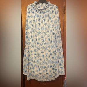 Women’s Maxi Blue Floral Skirt